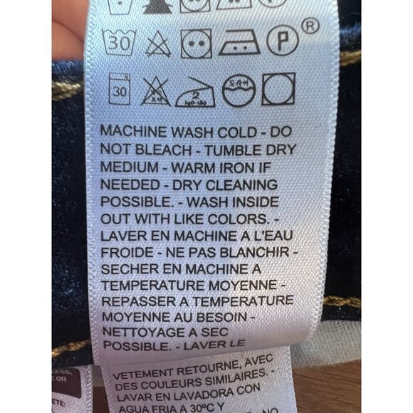 Levi's Women 315 Shaping Bootcut Mid Rise Zip Fly Stretch Jeans 18W Dark Blue - Picture 12 of 16